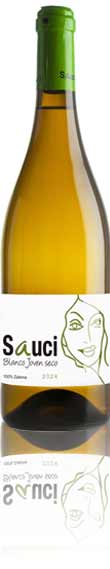 Vino Sauci Blanco Joven Seco zalema de Huelva Condado